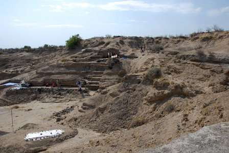 Escavación arqueológica en Kenia, en una imagen de archivo.