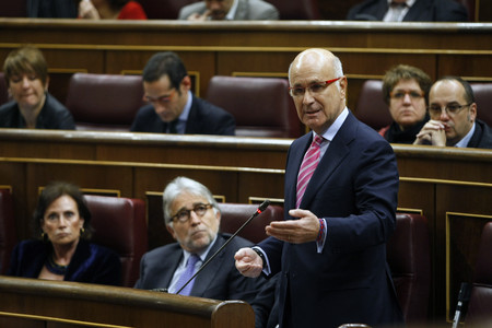Josep Antoni Duran Lleida, dimecres, en la sessió de control del Congrés.