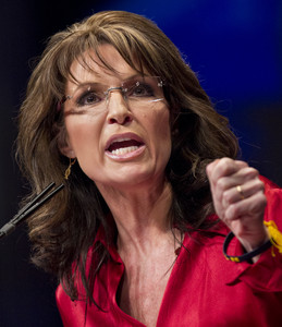 Sarah Palin, el pasado 11 de febrero, en un acto electoral en Washington. 