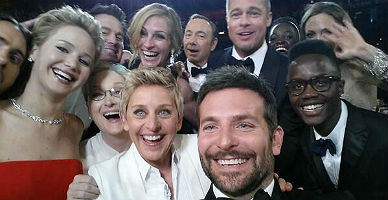 La autofoto de EllenDeGeneres, la ms retuiteada de la historia