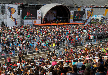 Imagen del Estadi Olímpic de Miontjuïc, este domingo.