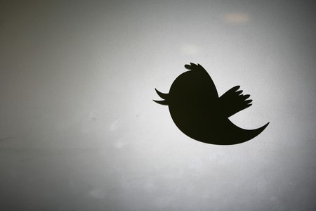  The logo of Twitter. 