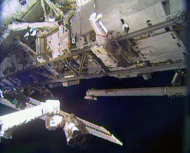 The astronaut Rick Mastracchio performed a spacewalk outside the Internaciona (ERA) Space Station. 