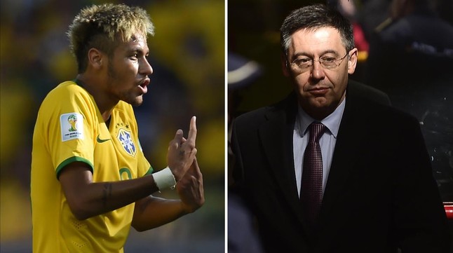 Neymar y Bartomeu, dos de los querellados.