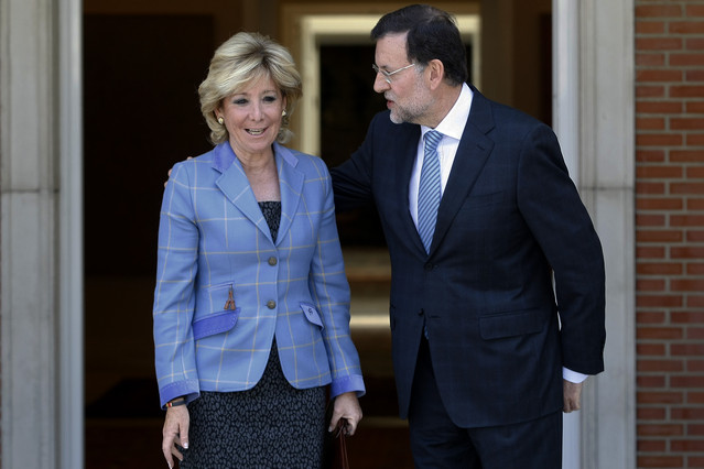 Esperanza Aguirre i Mariano Rajoy, a la Moncloa. JUAN MANUEL PRATS