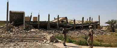 Los combates del Estado Islmico destruyen la tumba de Sadam Hussein en Tikrit