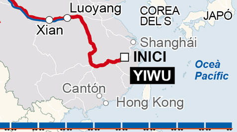 mapa tren china españa