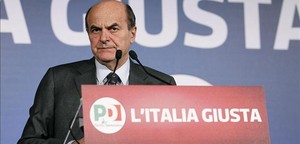 Bersani ofrece su primera conferencia de prensa tras los resultados, este martes en Roma.