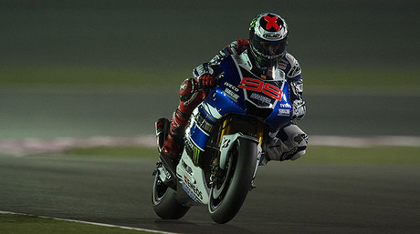 Jorge Lorenzo (Yamaha), en los primeros entrenamientos del GP de Catar.