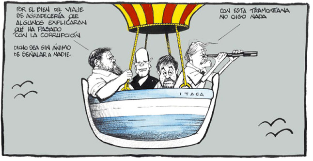 Resultado de imagen de viñetas independencia cataluña
