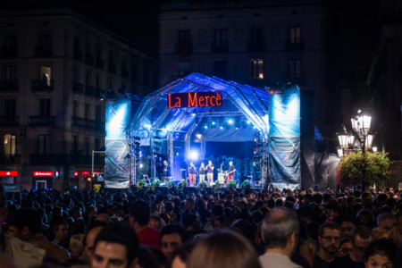 Una de las actuaciones de la pasada edicin de la Merc en Barcelona.