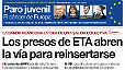 "Los presos de ETA abren la va para reinsertarse", en la portada de EL PERIDICO DE CATALUNYA