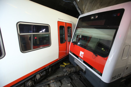 Un tren descarrilado el pasado 19 de julio.