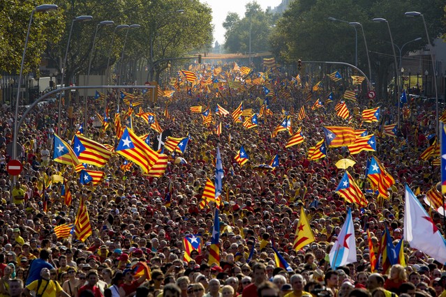 Imatge de la Via Catalana 2014 de l'anterior Onze de Setembre