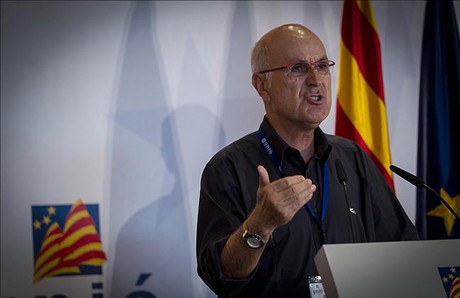 Josep Antoni Duran Lleida, en la seva intervenció en la reunió del Consell Nacional d'UDC a l'Hospitalet de Llobregat.