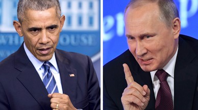 Barack Obama y Vladimir Putin.