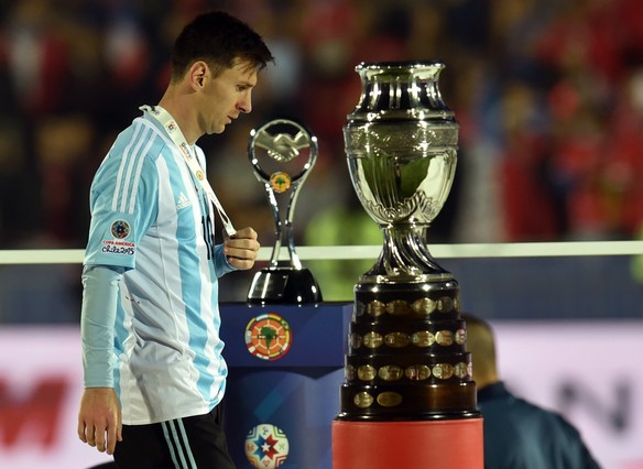 Leo Messi, després de perdre la final de la Copa Amèrica.