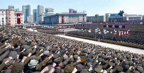 Concentració per recolzar el líder nord-coreà.