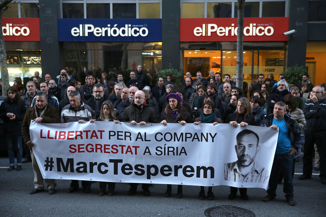 Nueva concentración para reclamar la liberación de Marc Marginedas.