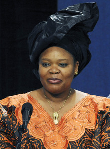 La activista liberiana Leymah Gbowee, en mayo del 2009, en Boston.