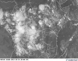 L'Àfrica central vista des del satèl·lit.