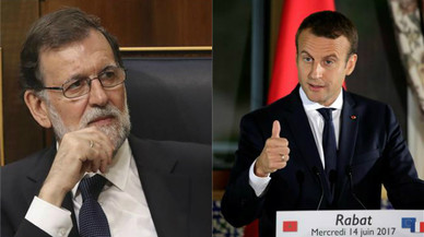 Mariano Rajoy y Emmanuel Macron.