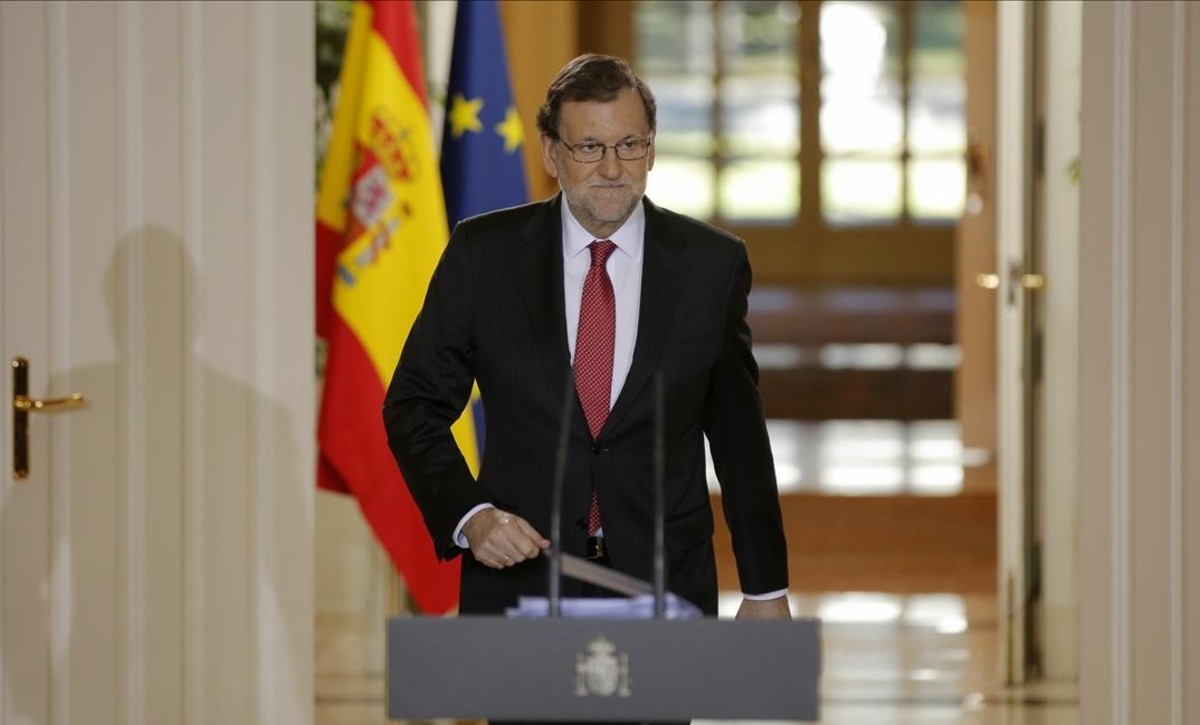 Mariano Rajoy, en la rueda de prensa que ofreció tras el último Consejo de Ministros del 2016.