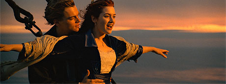 Leonardo DiCaprio i Kate Winslet, en la taquillera 'Titanic' del 1997.