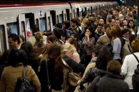 Huelga de metro el pasado 31 de octubre. 