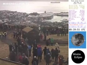 Centenares de curiosos disfrutaron del eclipse desde las islas Feroe.