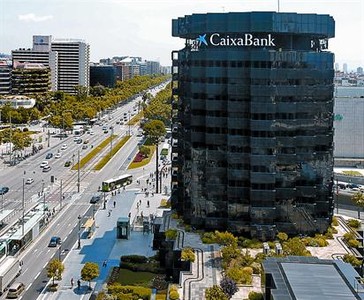 La sede central de CaixaBank, en Barcelona.
