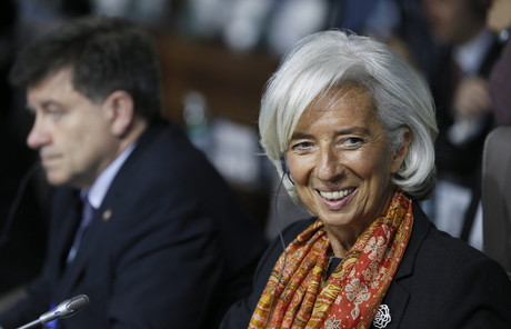 La directora del FMI, Christine Lagarde, en la reunin de ministros de Finanzas y gobernadores de bancos centrales de los pases miembros del G-20, el pasado 19 de julio.