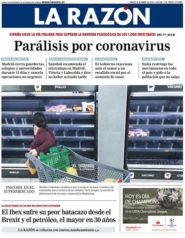 Prensa Hoy Portadas De Los Periodicos Del 10 De Marzo Del