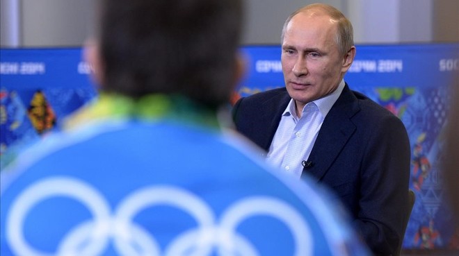 Vladmir Putin, en una conferencia durante los Juegos de Invierno de Sochi.