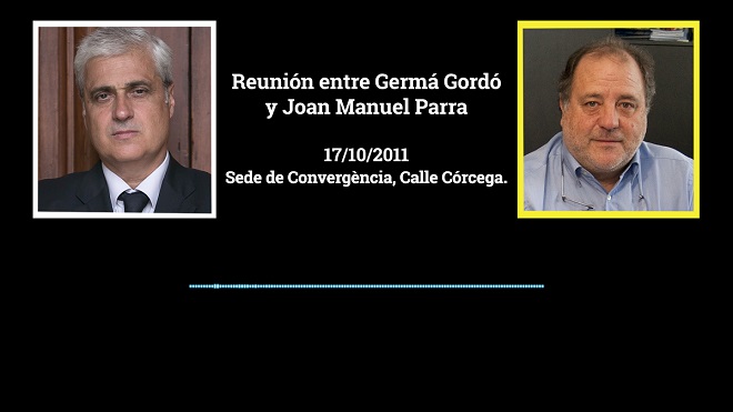 Audio de la reunión del ’exconseller’ Germà Gordó con el empresario Joan Manuel Parra