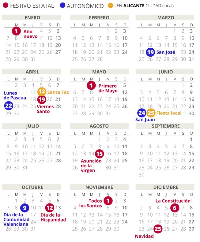 El Calendario Laboral De 2019 Recoge 12 Dias Festivos Solo 8