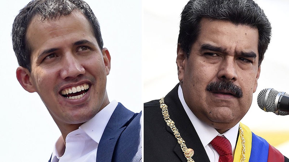 Juan Guaidó y Nicolás Maduro.