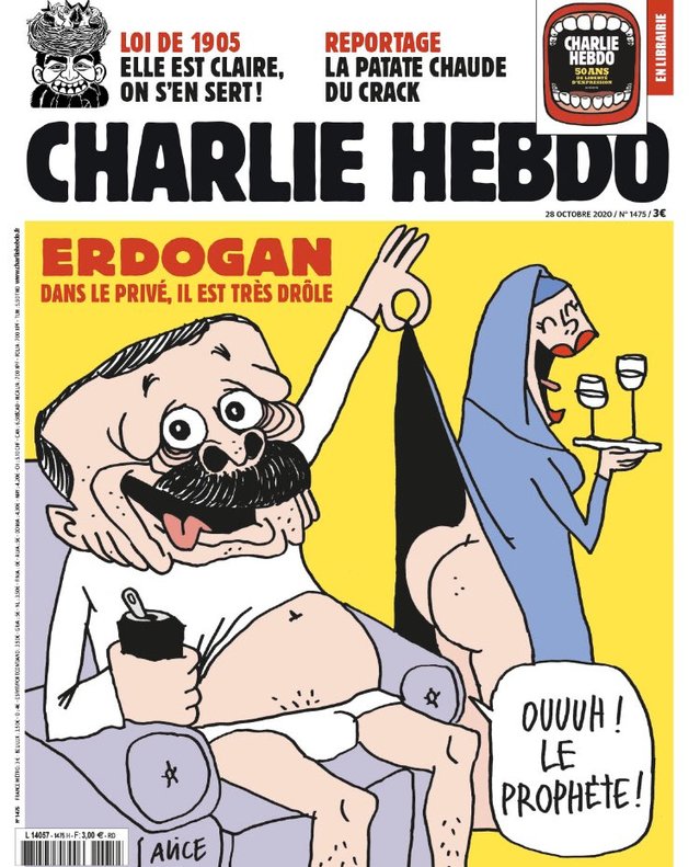 La portada de ’Charlie Hebdo’ con la caricatura de Erdogan.