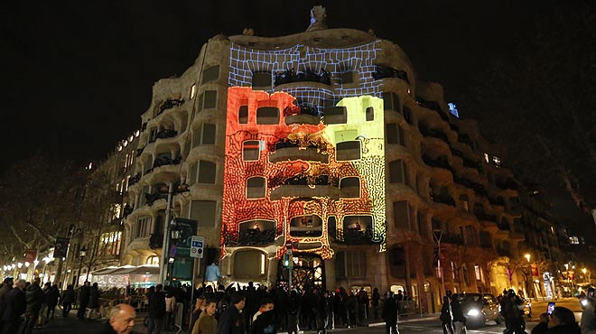 Mapping En La Pedrera En Homenaje A Granados - 