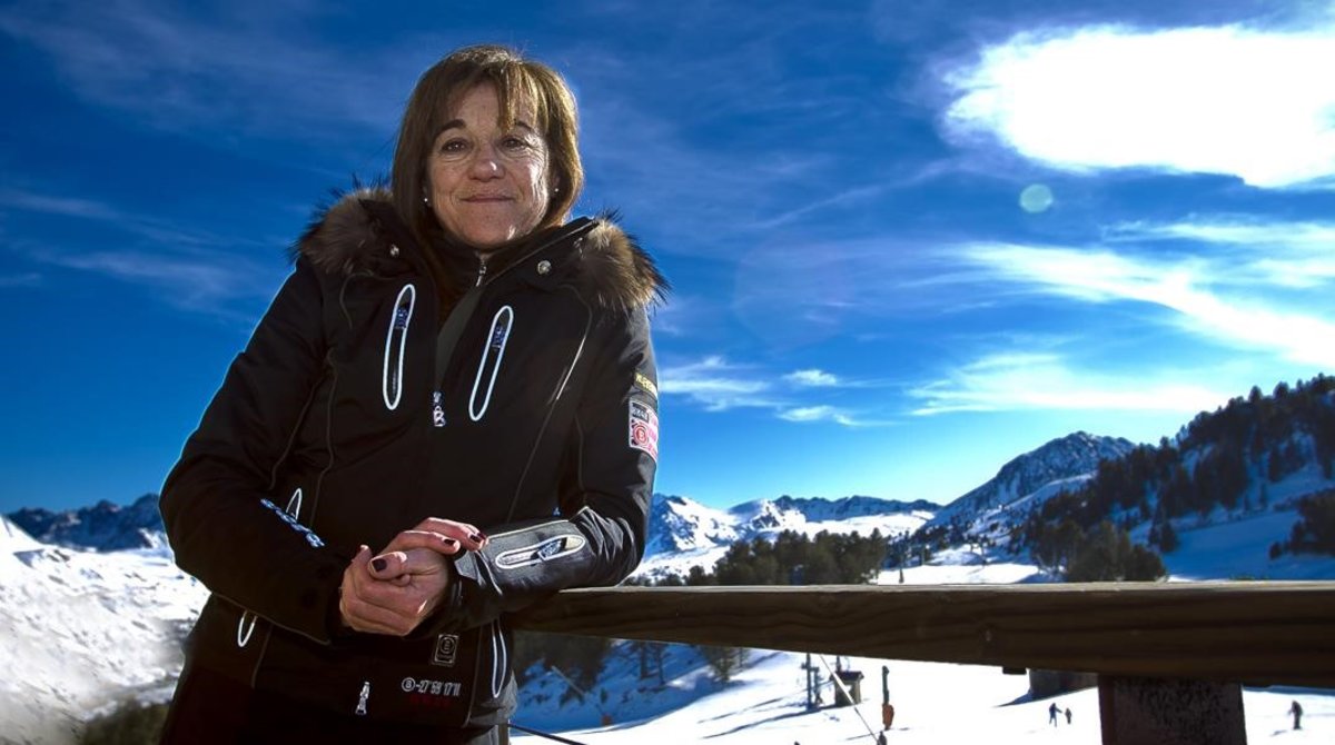 Blanca Fernández Ochoa, en un retrato del 2012, en las pistas de Soldeu.