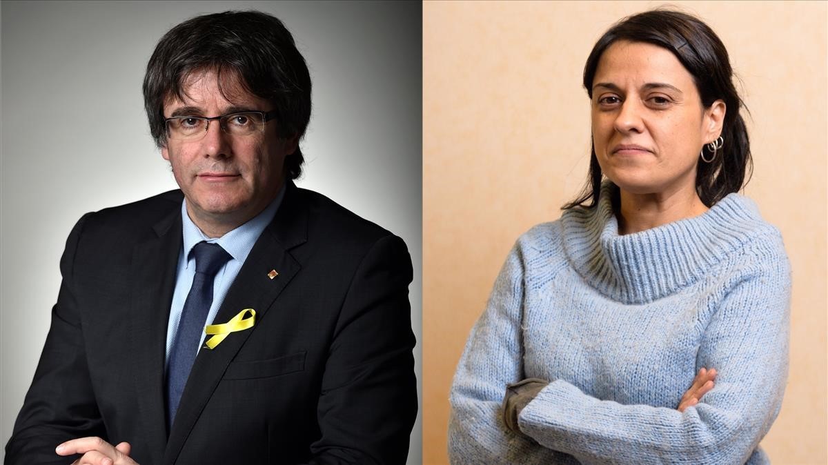 Carles Puigdemont y Anna Gabriel.