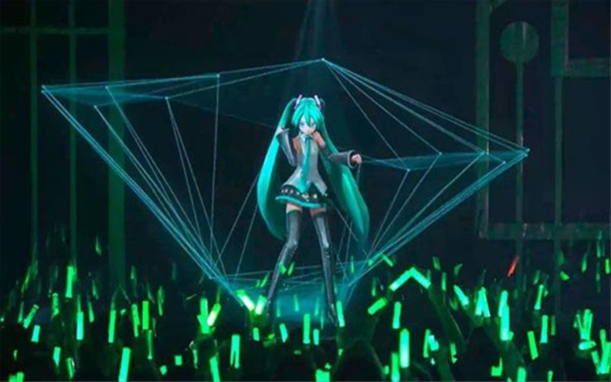 Hatsune Miku, el holograma que es una estrella pop virtual