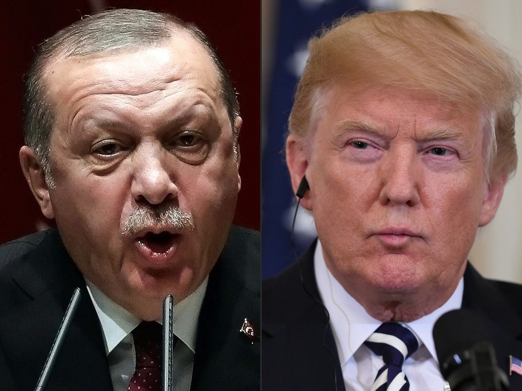 US President Donald Trump warned Turkey on of economic devastation if it attacks Kurdish forces in the wake of the US troop pullout from Syria  while also urging the Kurds not to  provoke  Ankara.  Photos by ADEM ALTAN and SAUL LOEB   AFP 