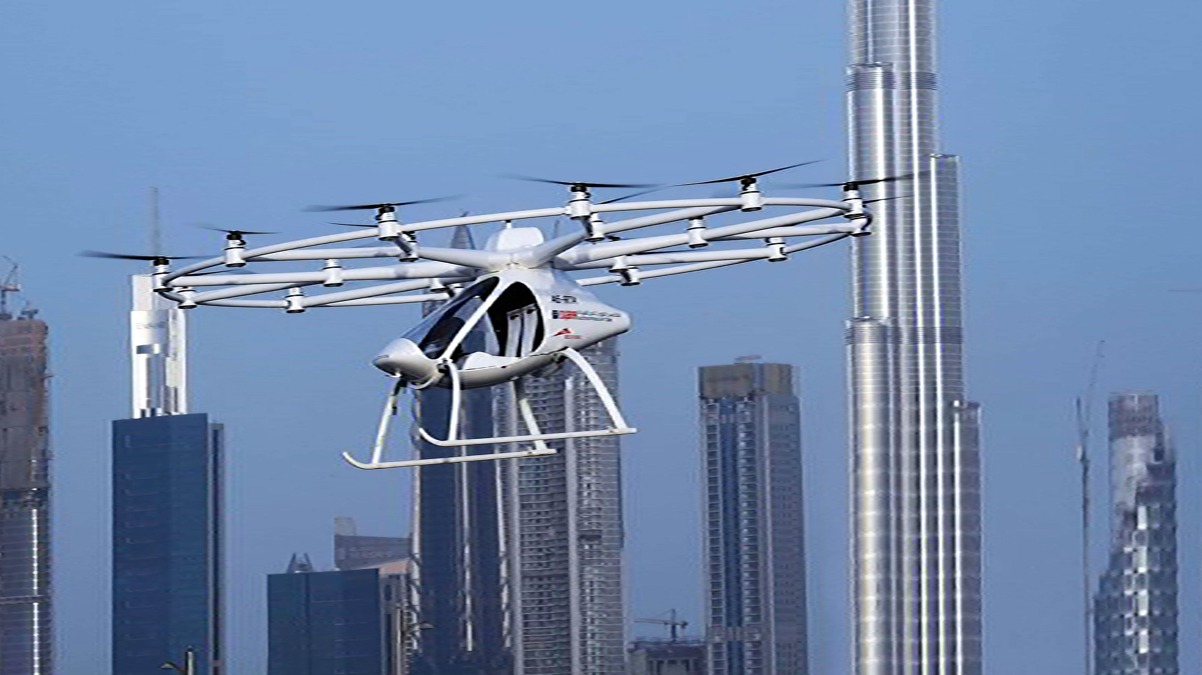 Primer vuelo real del taxi-dron autónomo en Dubái