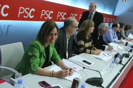 Reunion de la ejecutiva de PSC en Barcelona.