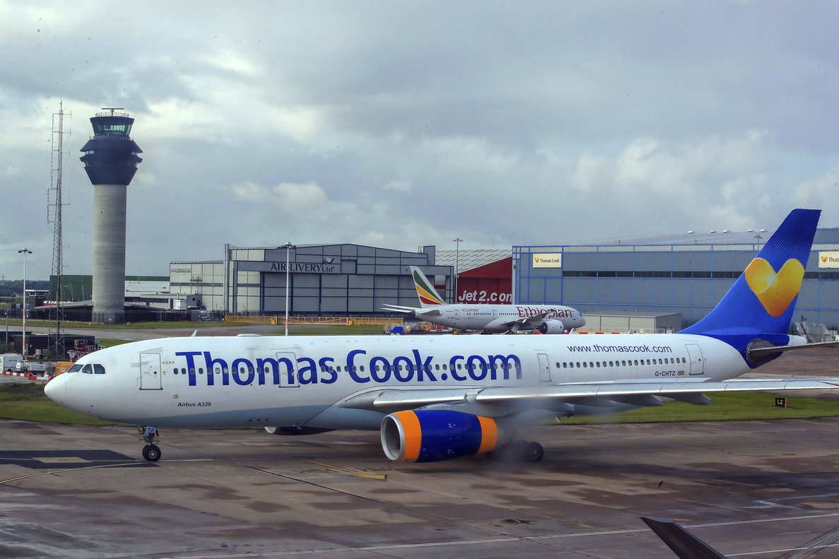 Un avión de la agencia de viajes Thomas Cook.