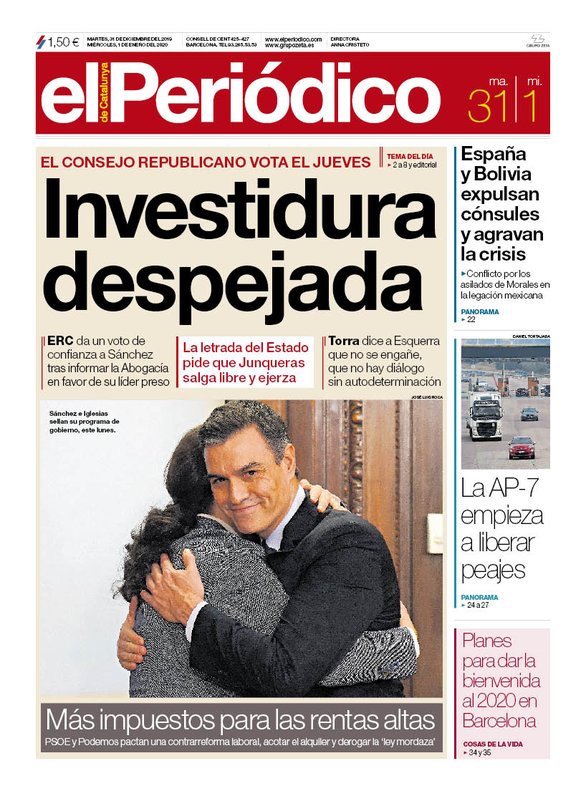 Compartir 35+ imagen portadas de diarios españoles