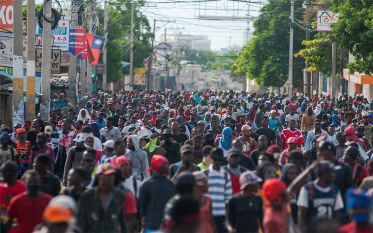 Protestas sociales en Haití en contra del Gobierno.