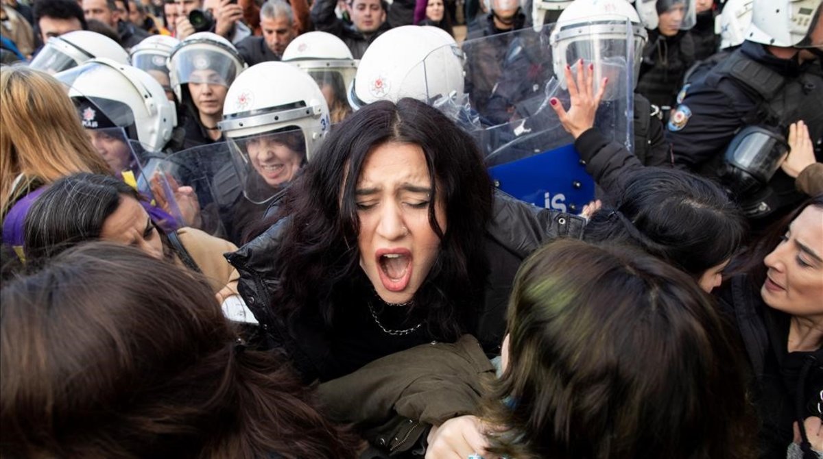 Imagen de la manifestación en Turquía.&#160;