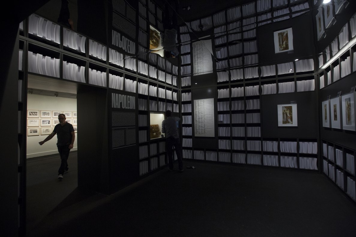 Imagen de archivo de la exposición de Stanley Kubrick en el CCCB.